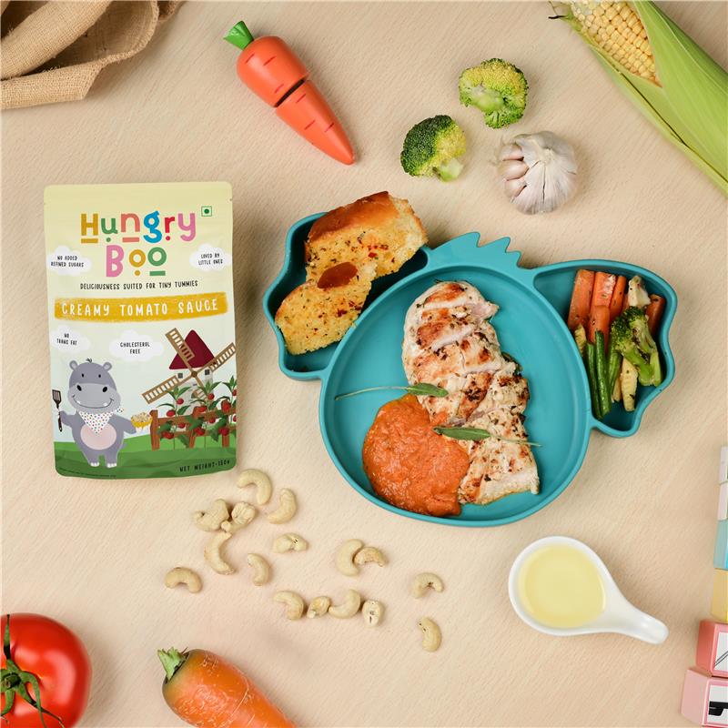 Grilled Chicken with Hungry Boo Creamy Tomato Sauce