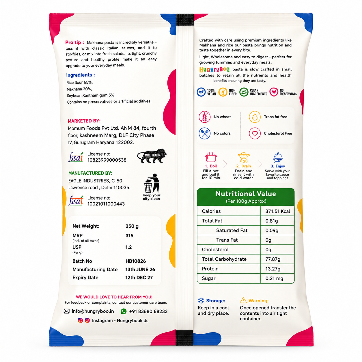 Makhana Pasta – High Protein, Wholesome Pasta for Growing Kids &amp; Healthy Families