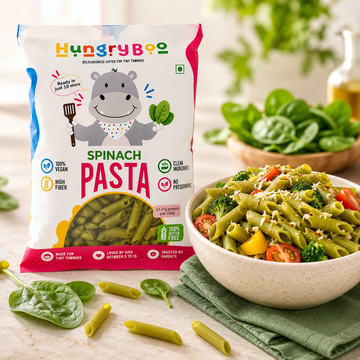 Spinach Penne Pasta